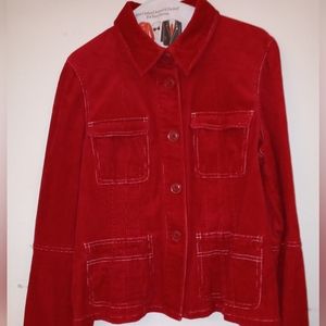 Red corduroy jacket